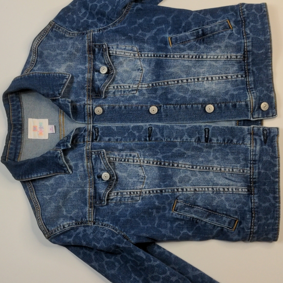 RARE Cheetah Print Harvey Denim Jacket - Picture 2 of 9